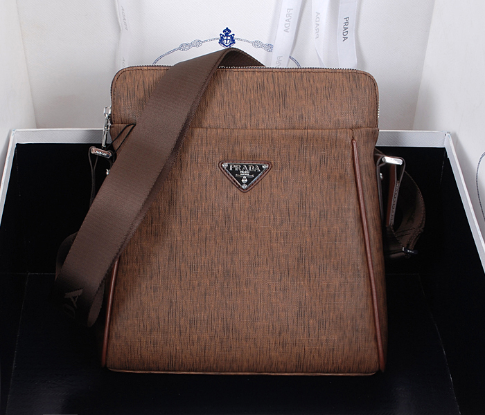 Prada borsetta GN sacchetto 8605-4 di cuoio marrone